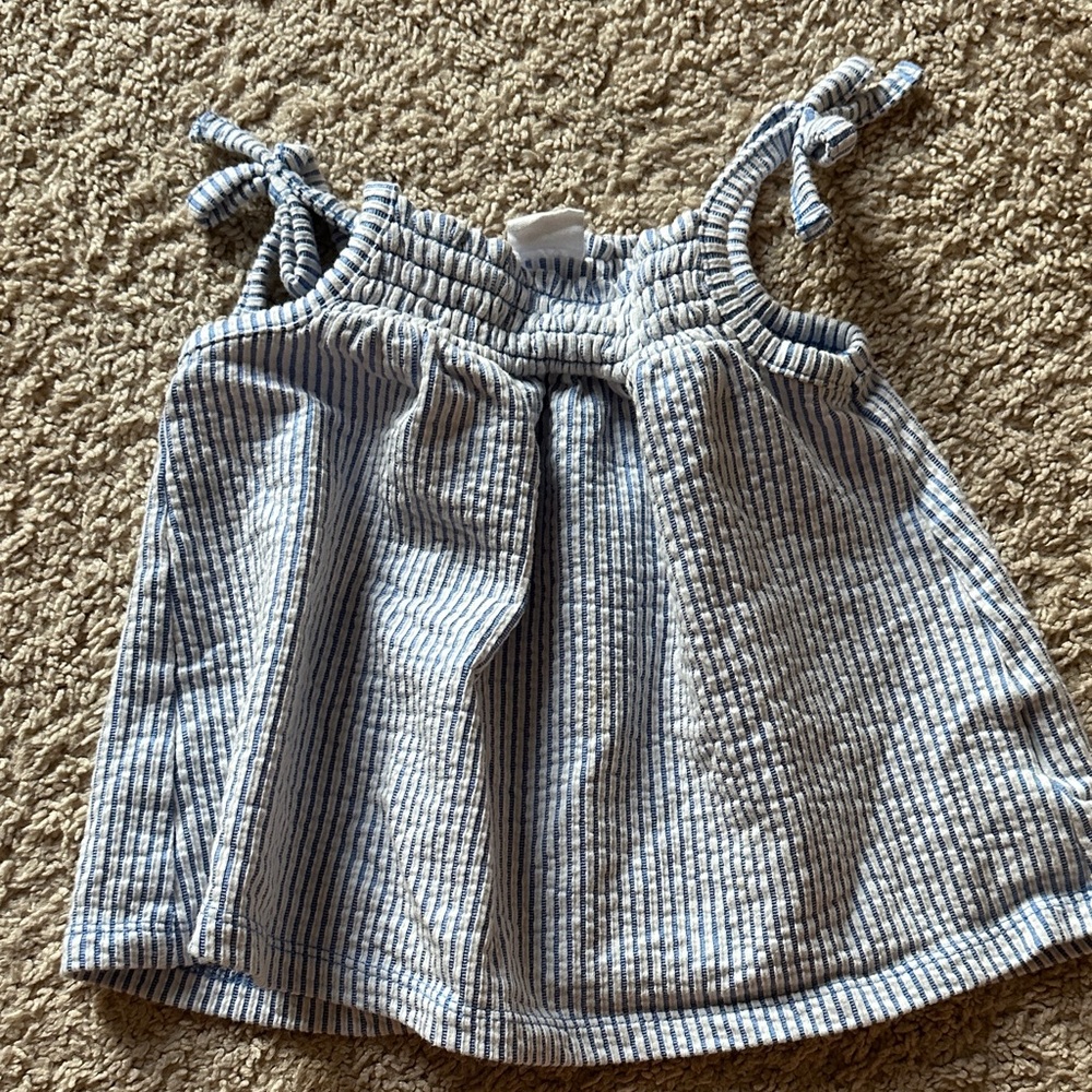 GAP Kids Blue and White Striped Camisole